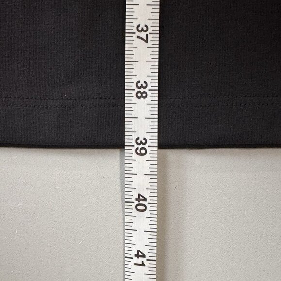 Eileen Fisher Dress 3X Black Pima Cotton Stretch Jersey Knit Pockets Easy Fit - Picture 8 of 10